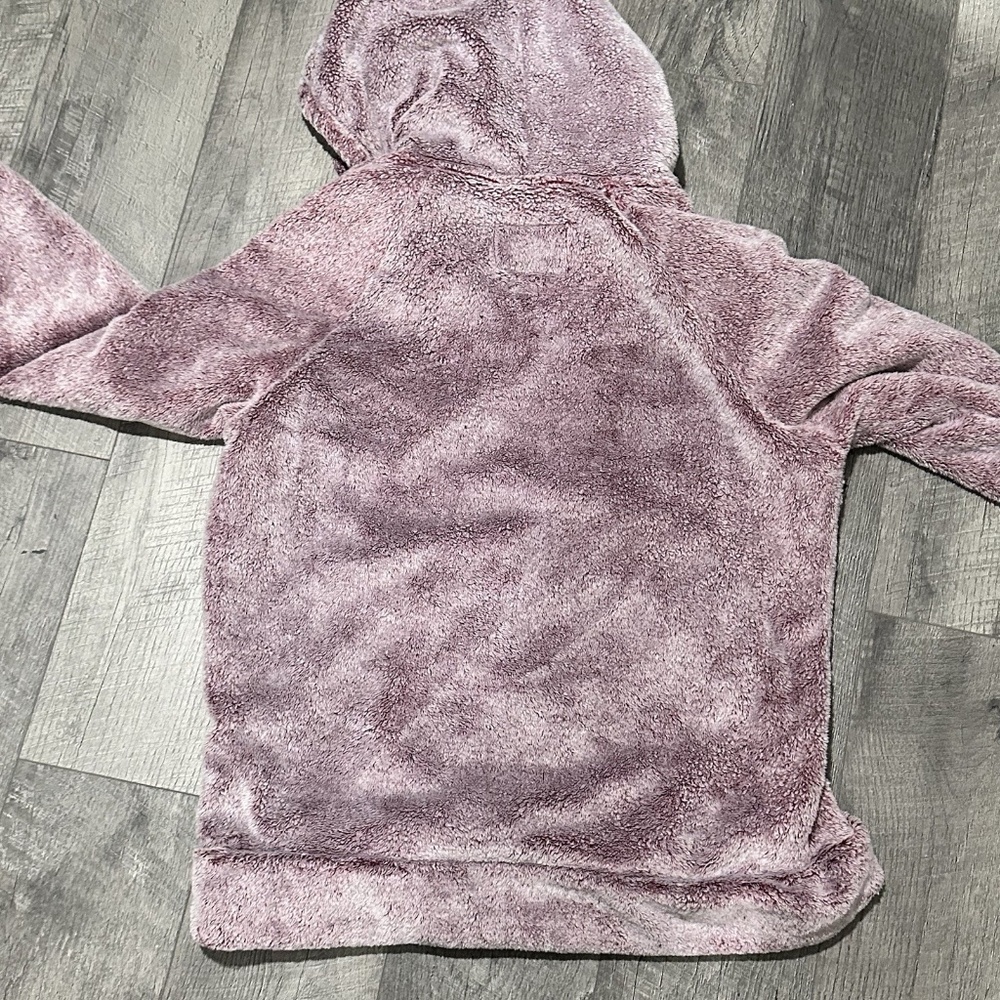 Purple Fluffy Sweater Winter Comfy Cozy Women's Large Pullover Top Soft medium - Picture 3 of 8